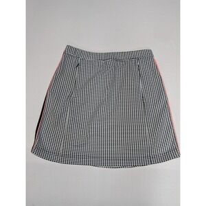 Tail Tech Performance Houndstooth Golf Skort Black White Coral Small 73A-472